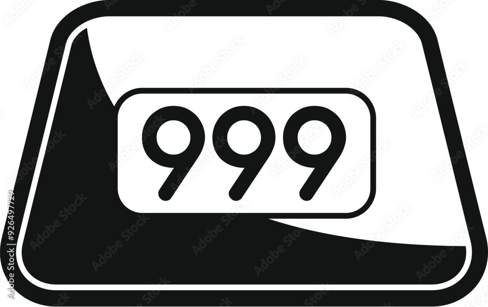 Mechanical flip clock is showing number nine hundred and ninety nine almost reaching one thousand on white background Mechanical flip clock is showing number nine hundred and ninety nine almost reaching one thousand on white background