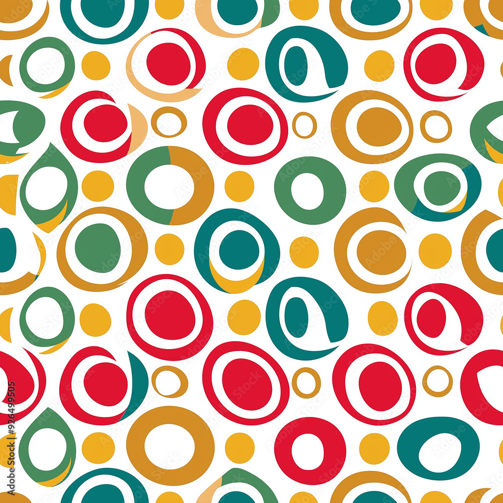 Seamless pattern Colorful Circle and Dot Pattern Seamless pattern Colorful Circle and Dot Pattern