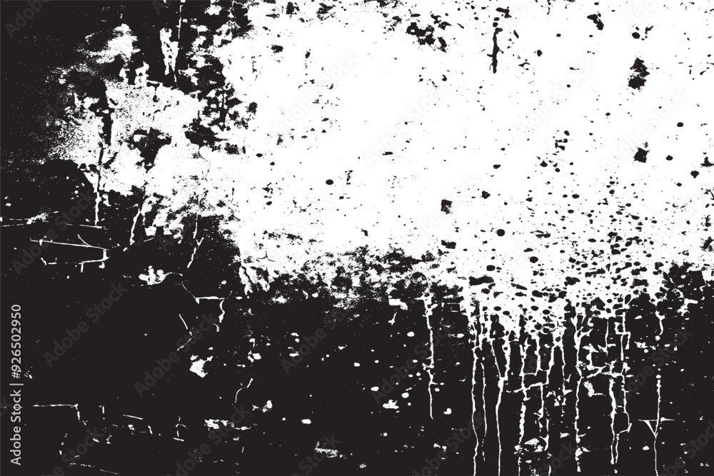 Grungy Black and White Wall with Dust and Scratches Grungy Black and White Wall with Dust and Scratches