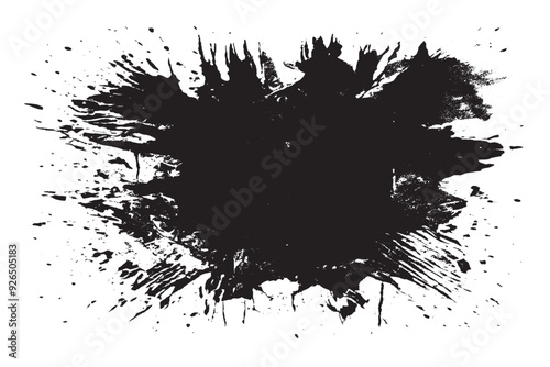 Wallpaper Mural Monochrome Black Grunge Texture Overlay on White Background – Vector Torontodigital.ca