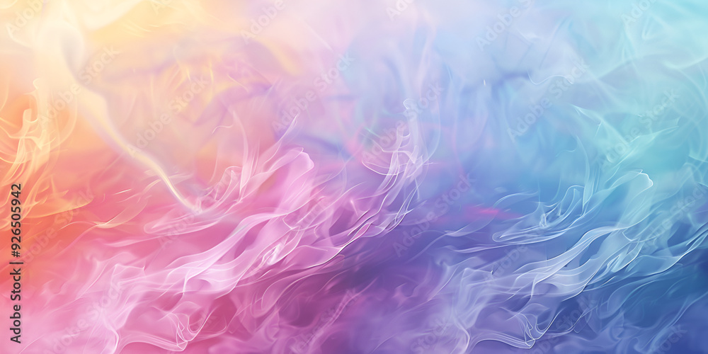 Obraz premium Vibrant Rainbow Smoke Background Texture