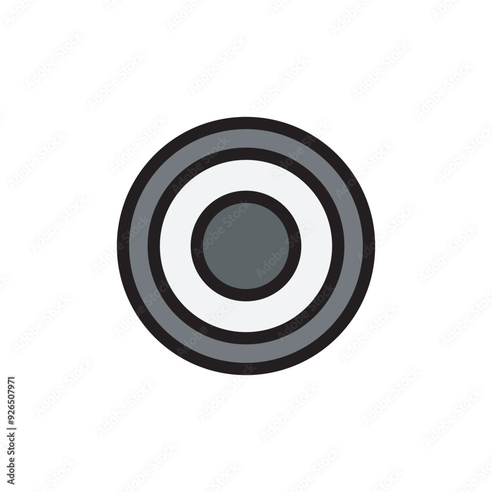 Circle shield, old shield war toolkit flat icon vector illustration. Circle shield, old shield war toolkit flat icon vector illustration.