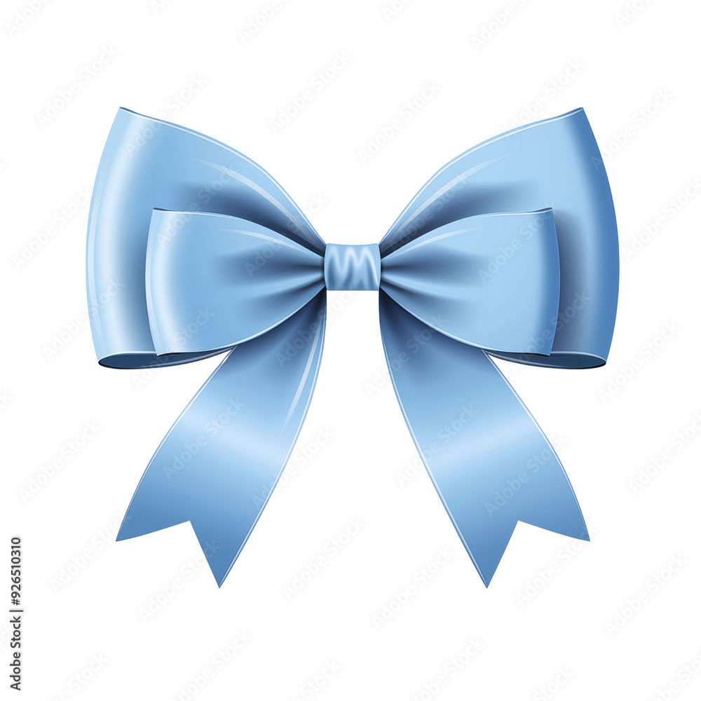 a PNG file of a blue bow ribbon on an isolated transparent background a PNG file of a blue bow ribbon on an isolated transparent background