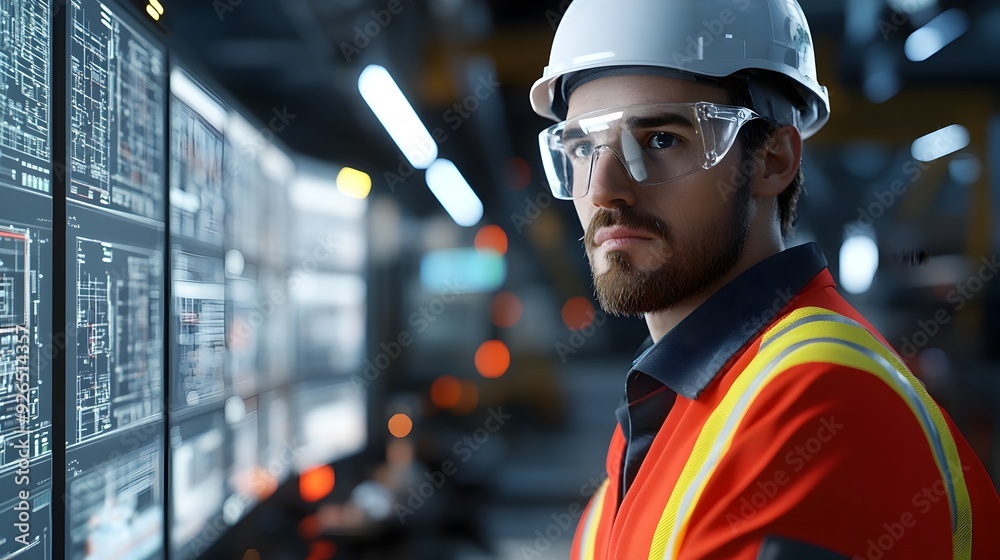 3D Rendered Engineer Training Staff on New Procedures in Workplace 3D Rendered Engineer Training Staff on New Procedures in Workplace