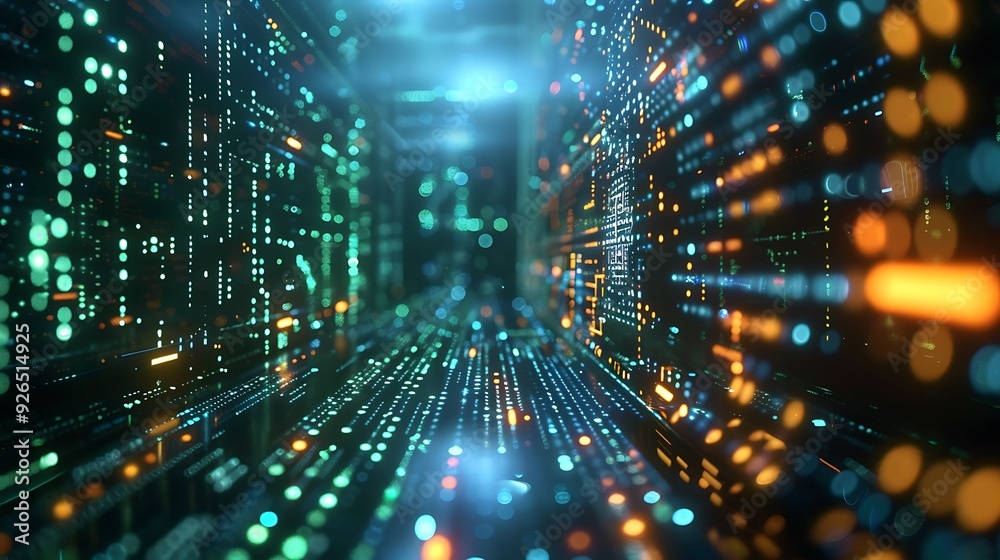 A futuristic visualization of machine learning algorithms with dynamic ...