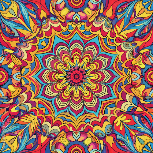 psychedelic pattern drawn