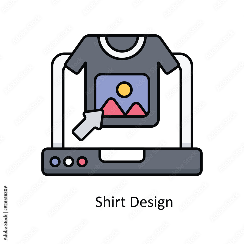 Shirt Design vector filled outline Icon Design illustration. Design And Development Symbol on White background EPS 10 File Shirt Design vector filled outline Icon Design illustration. Design And Development Symbol on White background EPS 10 File