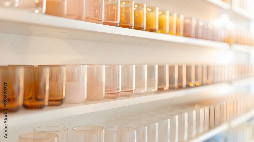 Drinking glasses on shop
