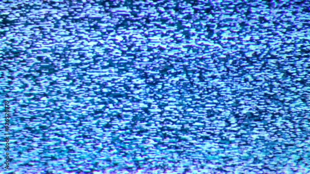 tv white noise static flicker abstract background detuned analog old screen retro television VHS grunge glitch wave effect bad signal grain distortion broadcast reception interference loop template	
