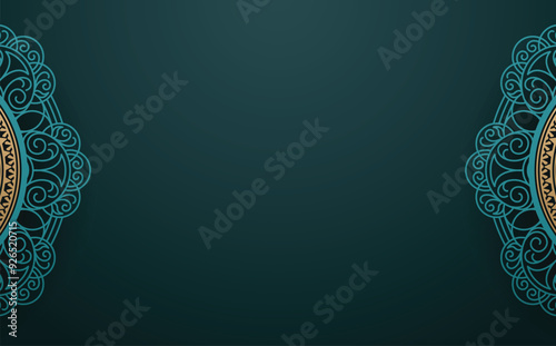 Vintage decorative circle ornament background.