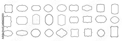 Speech frame vector illustration.