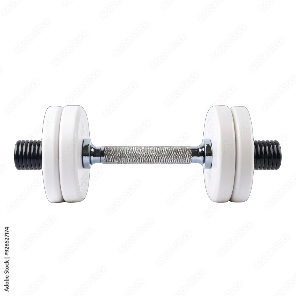 A sleek and modern dumbbell ideal for fitness training and strength exercises to enhance physical health and wellness. transparent background A sleek and modern dumbbell ideal for fitness training and strength exercises to enhance physical health and wellness. transparent background