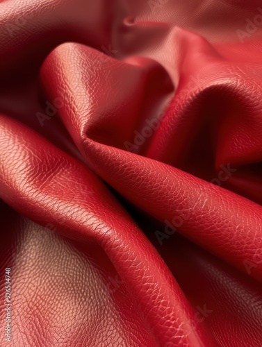 red leather fabric