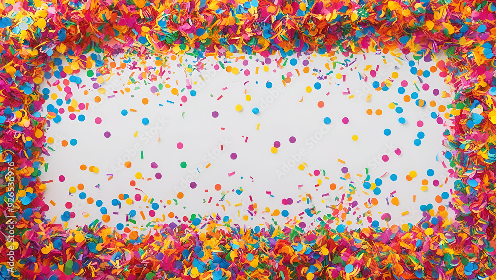 Fototapeta premium Abstract background with dots Celebration Burst: A Colorful Confetti 