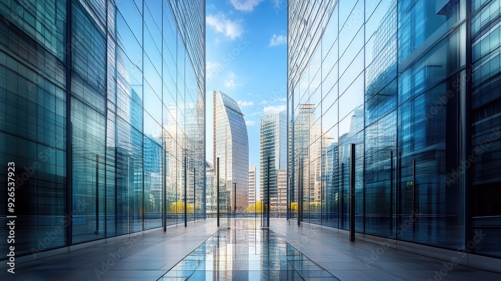 Canary Wharf in London Docklands, showcasing the modernity and vibrancy of the UK financial center.
