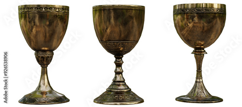 Brass Goblets cut out background
