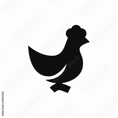 hen chicken farm icon sign