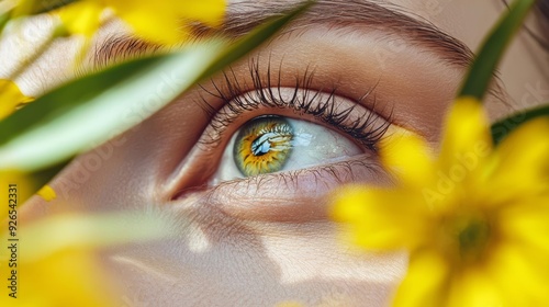 A person with itchy eyes due to pollen allergies