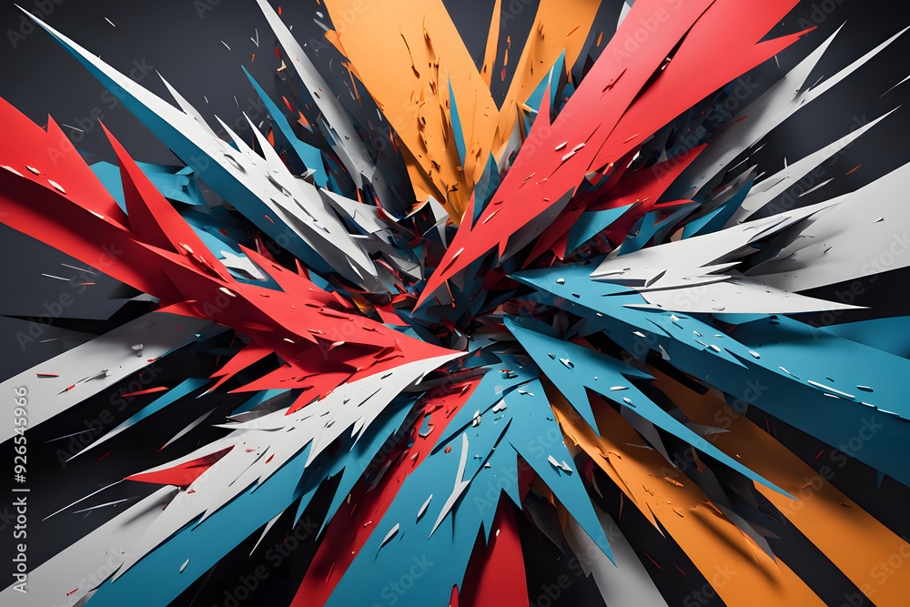 custom made wallpaper toronto digitalColorful abstract background with vibrant lines and patterns in red, blue, yellow, and purple, featuring a dynamic and textured design