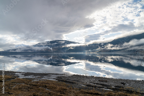 Vangsvatnet Lake at Voss - A Tranquil Spring Morning