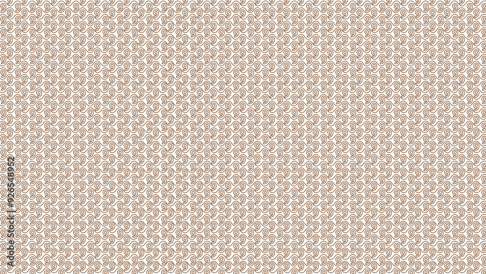Fototapeta premium Nine zero number wave dashed line texture abstract pattern background design template