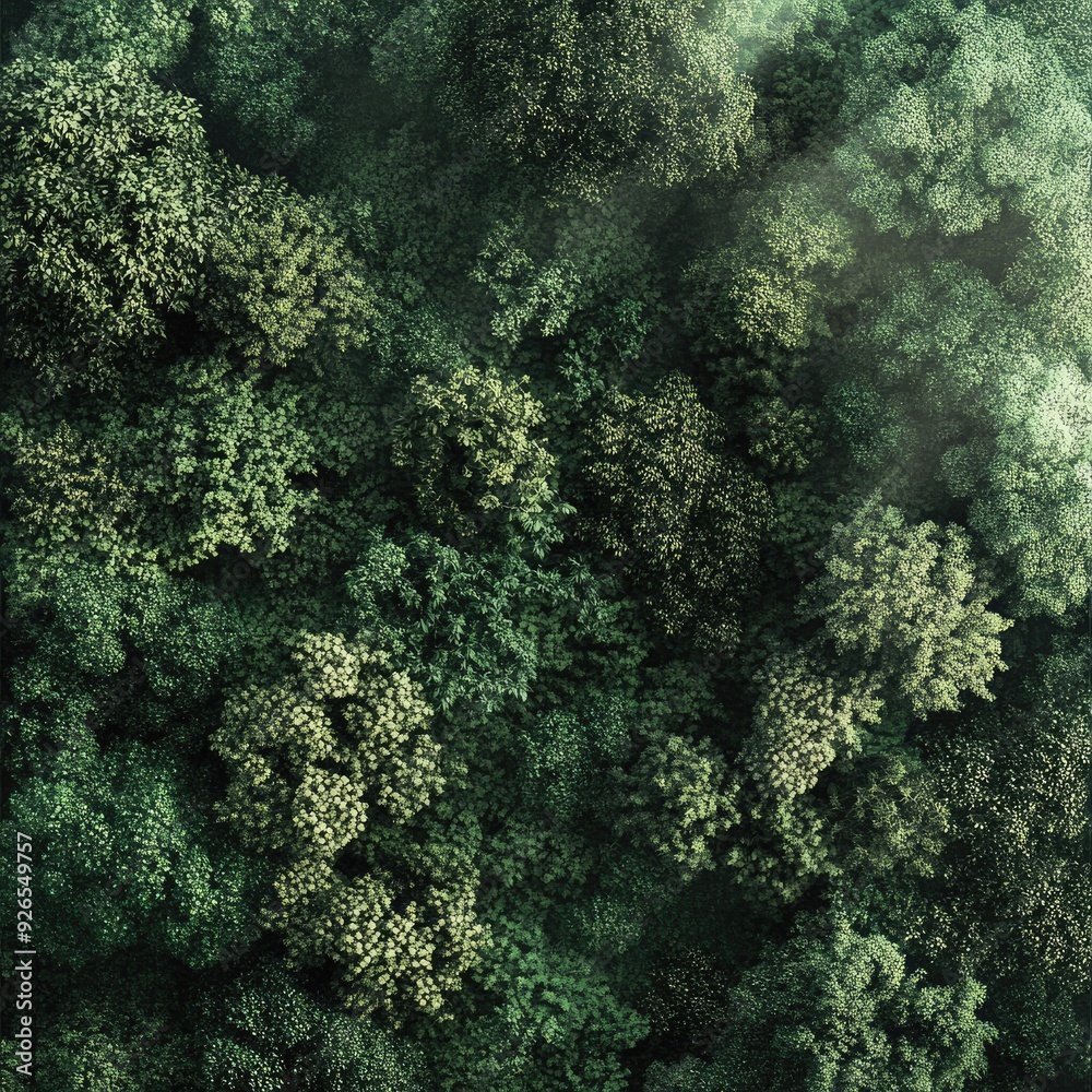 The jungle's green canopy reveals an XoXo pattern, a hidden message only visible from a bird's-eye view The jungle's green canopy reveals an XoXo pattern, a hidden message only visible from a bird's-eye view