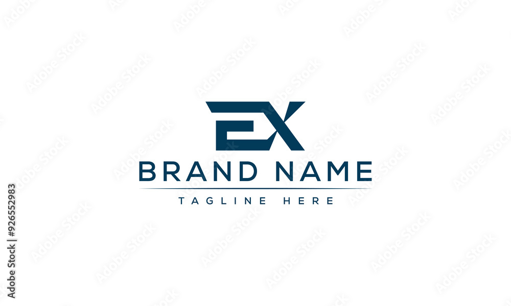 Logo design letter EX . Elegant modern. Vector template. Logo design letter EX . Elegant modern. Vector template.