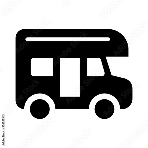 Caravan, motorhome icon vector illustration graphic design