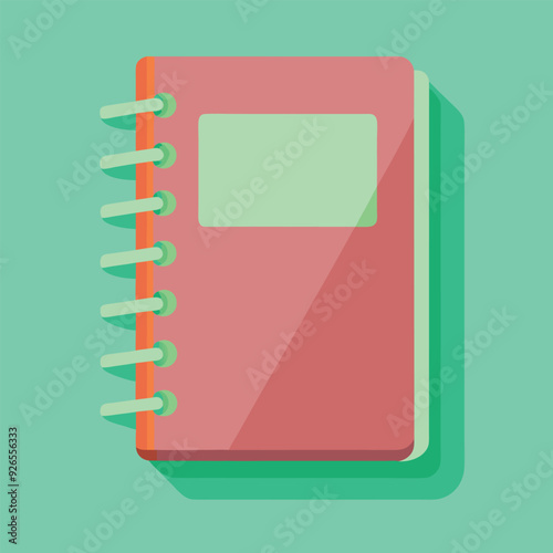 Simple and Elegant Notebook Vector Design Illustration