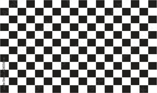 Checkered flag racing flag isolated on white.