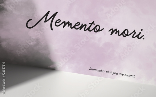 Obraz na plátně Memento mori - Remember that you are mortal. (Version 4)