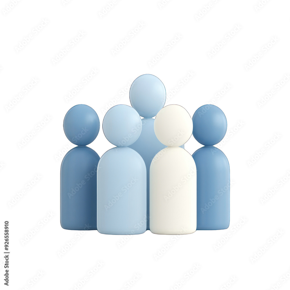 A collection of abstract colored figures symbolizing unity, teamwork, and community in a modern design. transparent background A collection of abstract colored figures symbolizing unity, teamwork, and community in a modern design. transparent background