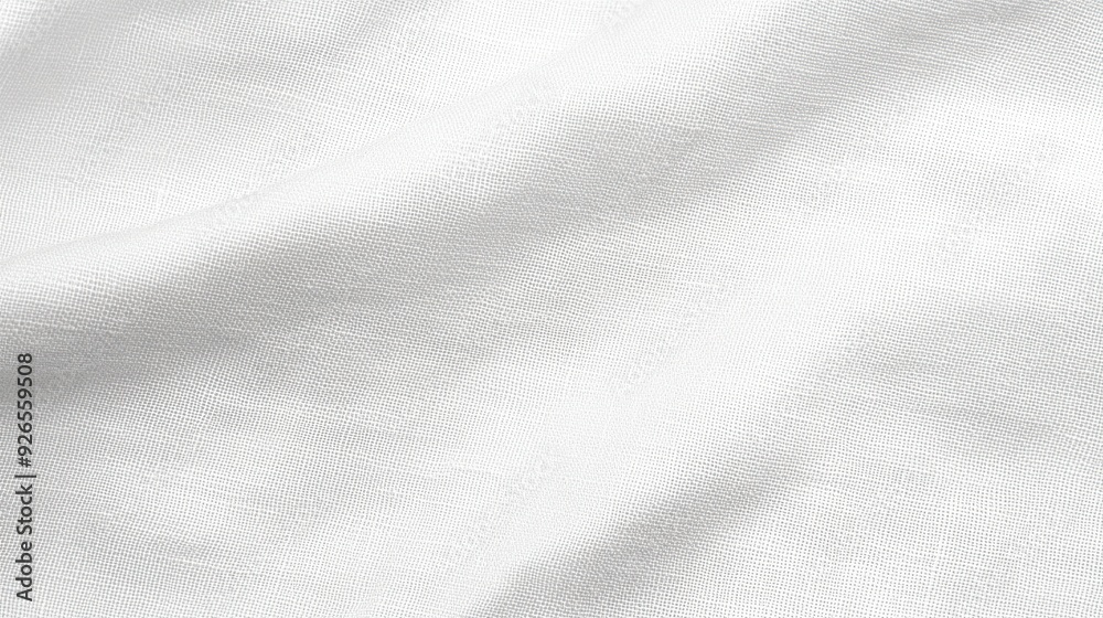 Fototapeta premium Smooth clean white canvas fabric with subtle weave texture