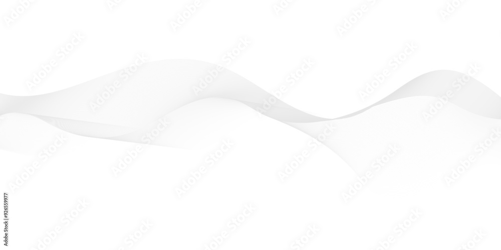 Fototapeta premium Abstract wave line for brochure, flyer, banner, template, wallpaper, Digital frequency track equalizer. Stylized line art background.