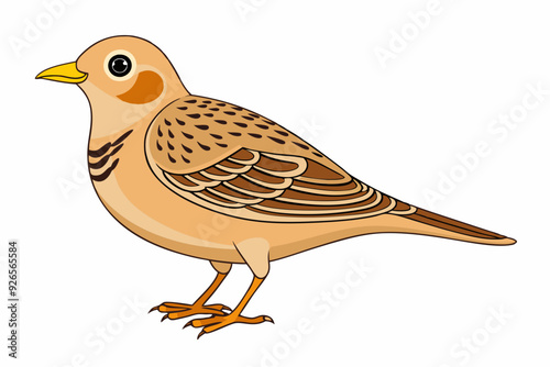 The Eurasian Skylark Vector Illustration, Bird Art, Wildlife Drawing, Vector Clipart, Cute Skylark Design