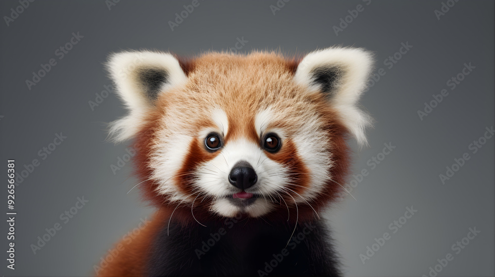 Cute Red Panda Isolated Background AI Artwork Cute Red Panda Isolated Background AI Artwork