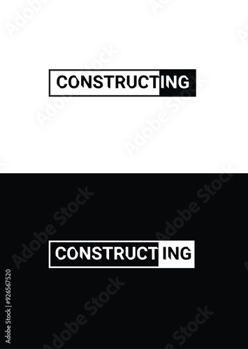 CONSTRUCTING logo for your new company