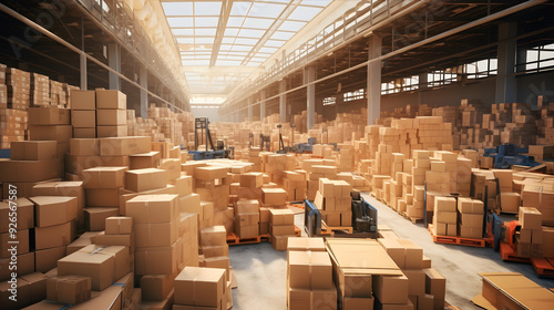 Delivery Storage Logistics Center AI Artwork