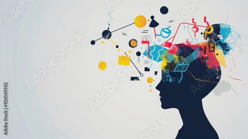 Wallpaper Mural Abstract background. Conceptual framework for World Day of Education, Knowledge, Learning and Philosophy with space for text or promotional content. Torontodigital.ca