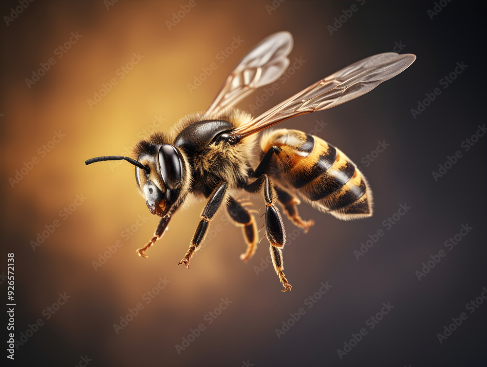Flying Bee Macro AI Artwork Flying Bee Macro AI Artwork