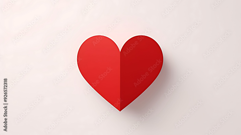 elagant minimalist design of red heart greeting card for valentines day and love celebration elagant minimalist design of red heart greeting card for valentines day and love celebration