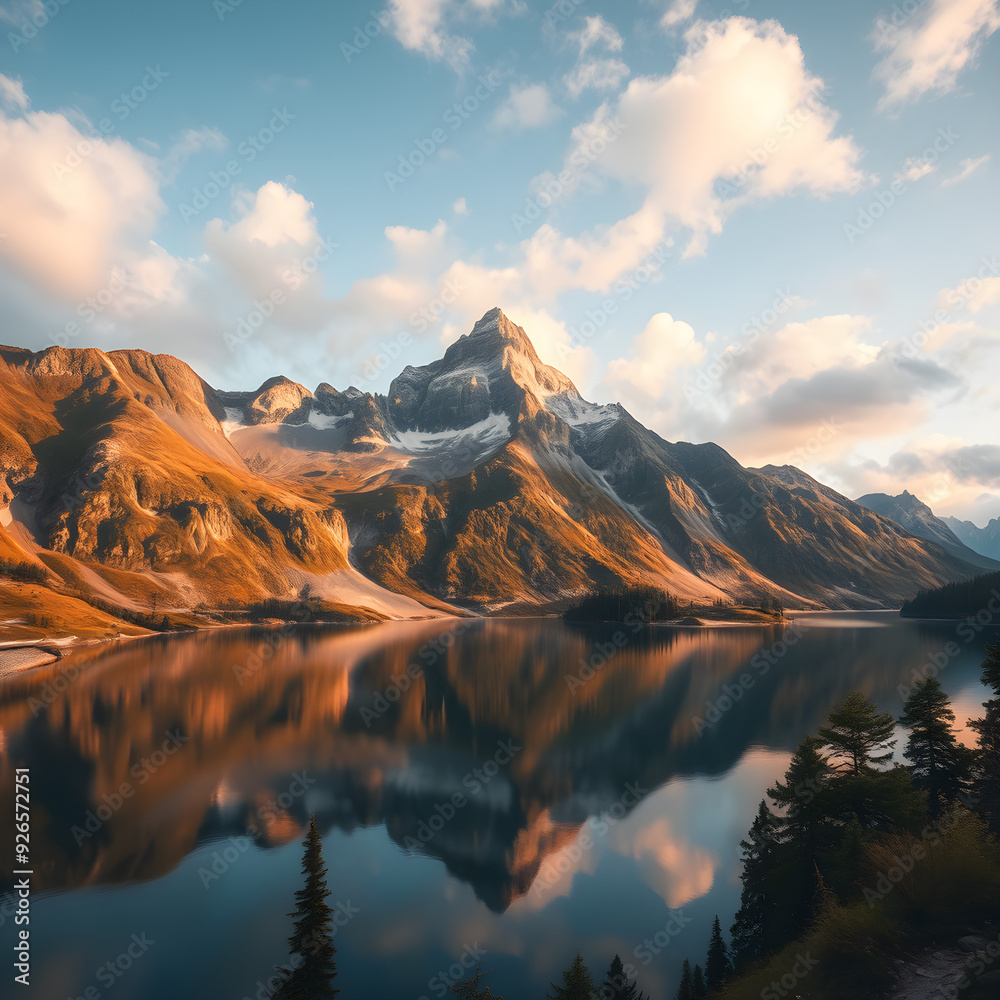 Obraz premium El Corazón de la Naturaleza: Lago de Montaña