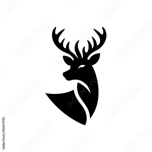 Deer Shield Vector