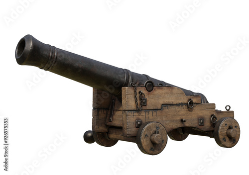 Cannon cut out isolated background