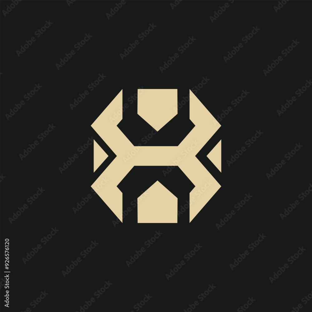 Vector flat design logo for industry Vector flat design logo for industry