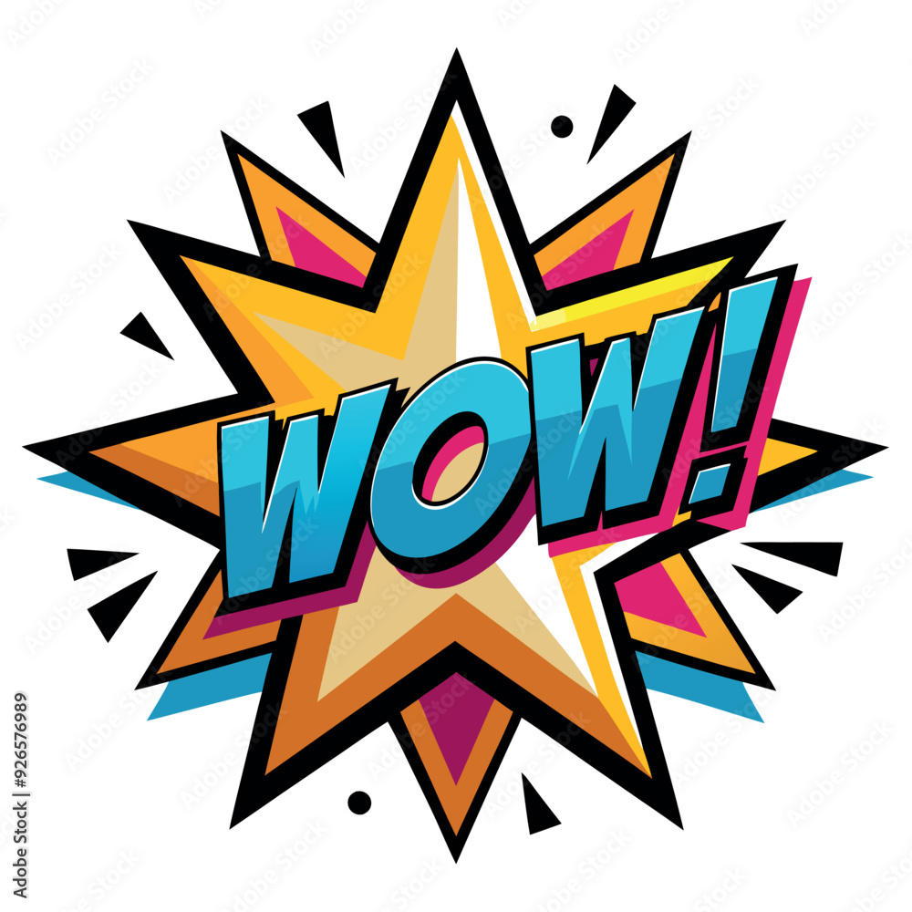 Fototapeta premium Pop Art Star with 