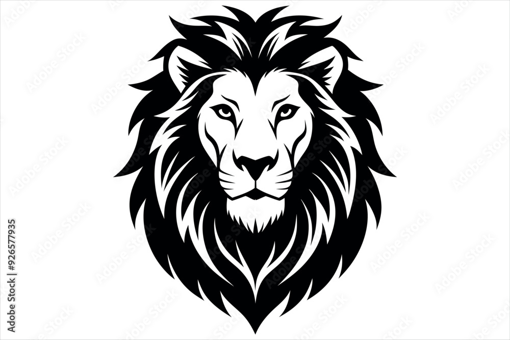 Lion Head logo icon, lion face vector Illustration, on an isolated Background Lion Head logo icon, lion face vector Illustration, on an isolated Background
