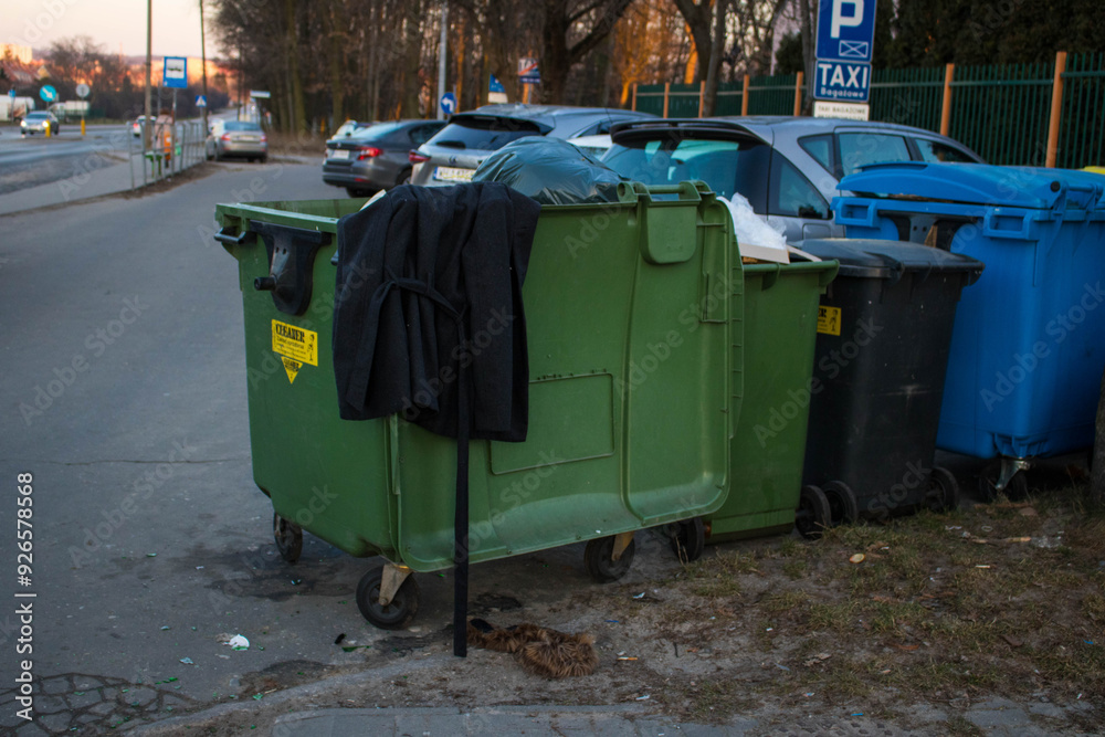 Obraz premium śmietnik