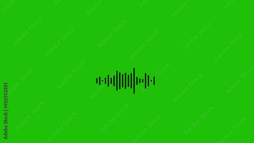 Audio waveform spectrum animation. Visualization of recording and playback of sound, Futuristic sound wave visualization. audio frequency 4k video.
