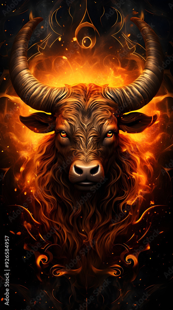 Taurus Bull Zodiac Horoscope Sign AI Artwork Taurus Bull Zodiac Horoscope Sign AI Artwork